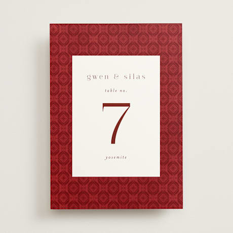 Table Numbers