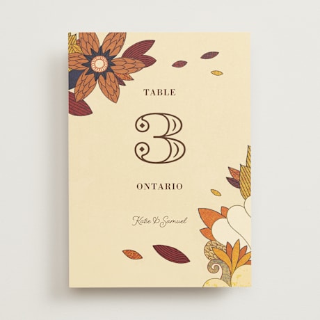 Table Numbers