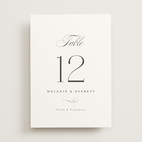 Table Numbers