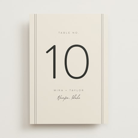Table Numbers