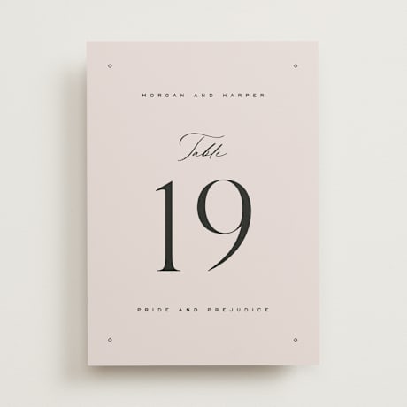 Table Numbers