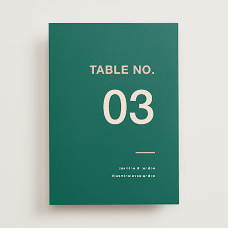 Table Numbers