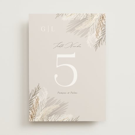 Table Numbers