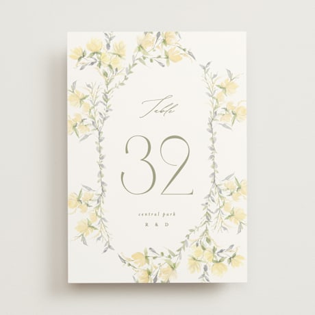Table Numbers