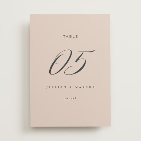 Table Numbers