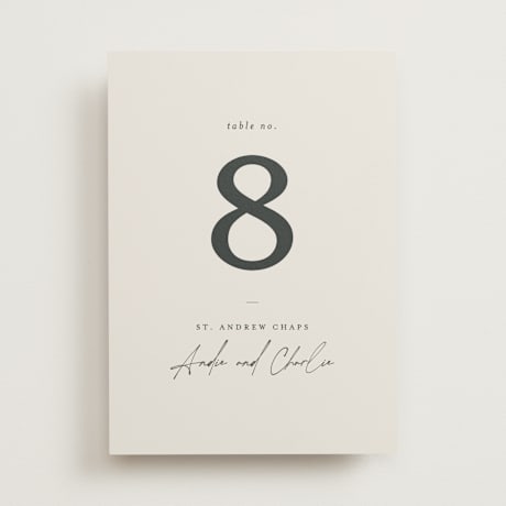 Table Numbers