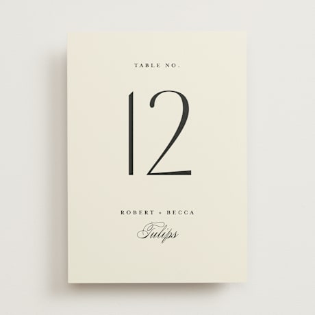 Table Numbers
