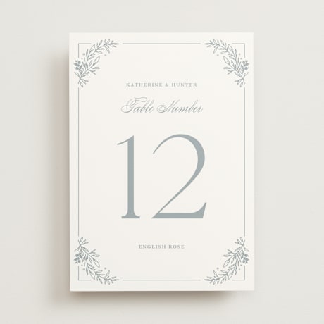 Table Numbers