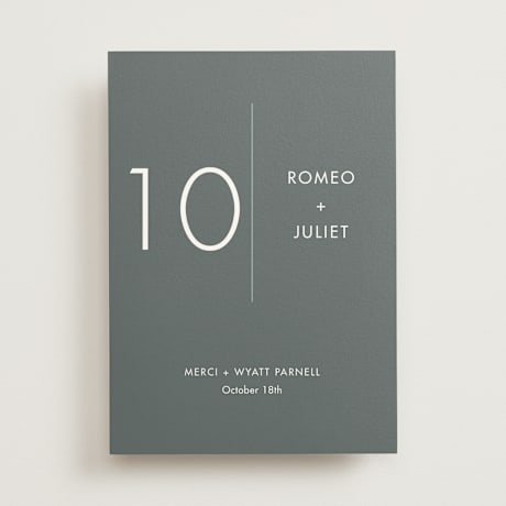 Table Numbers