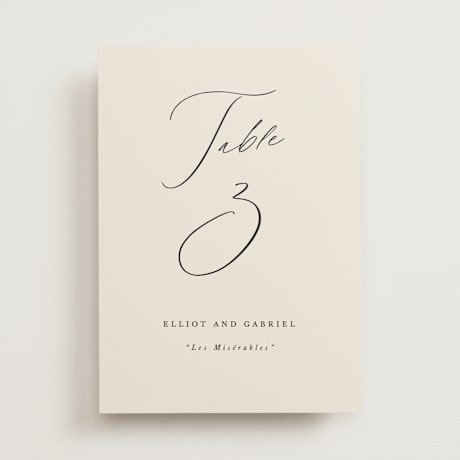 Table Numbers