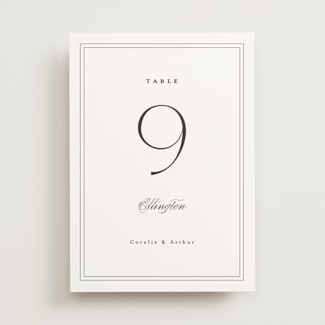 Table Numbers