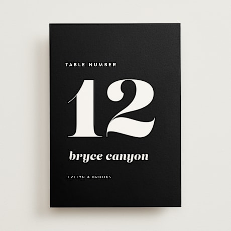 Table Numbers