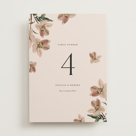 Table Numbers