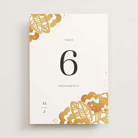 Table Numbers