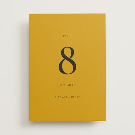 Table Numbers