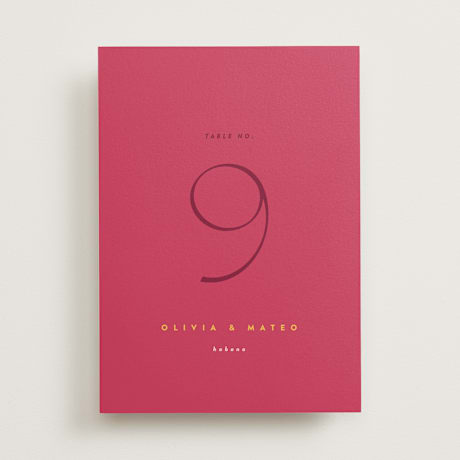 Table Numbers