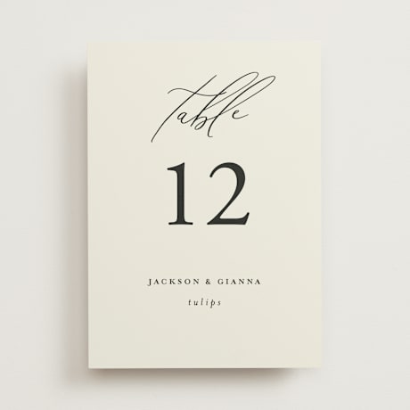 Table Numbers
