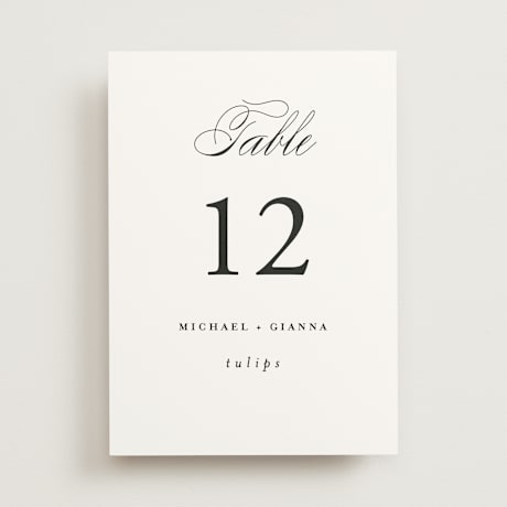Table Numbers