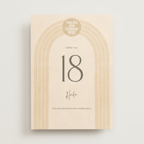 Table Numbers
