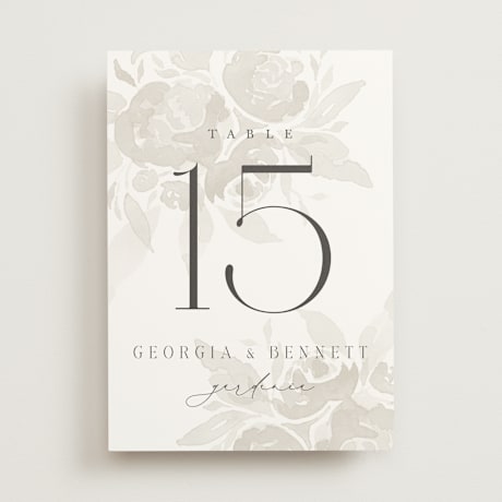Table Numbers