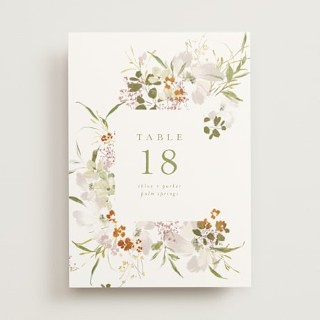 Table Numbers