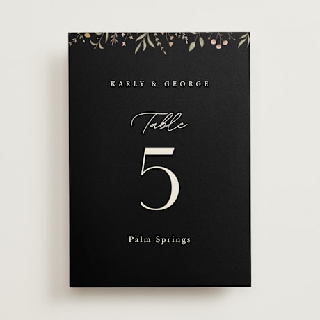 Table Numbers