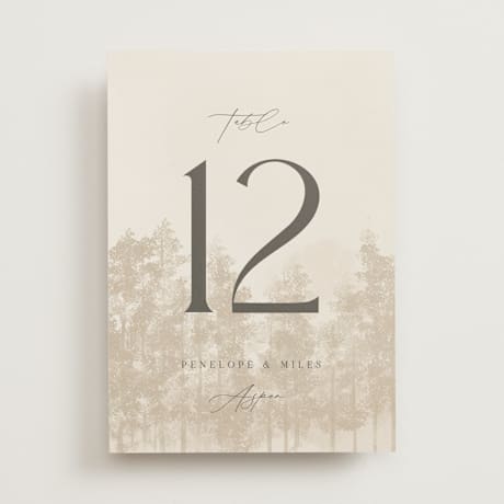 Table Numbers