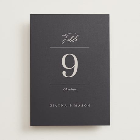 Table Numbers