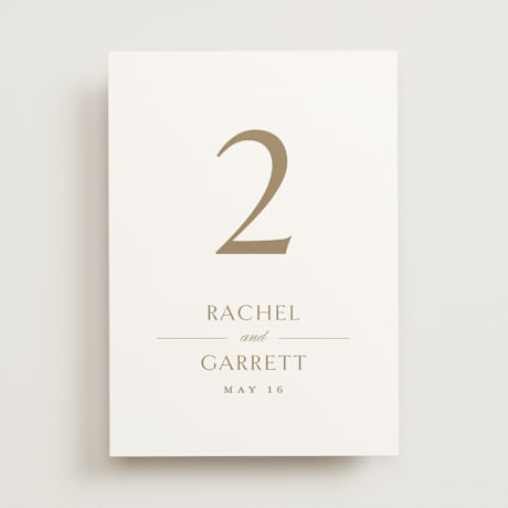 Table Numbers