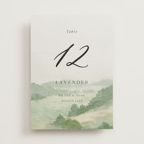Table Numbers