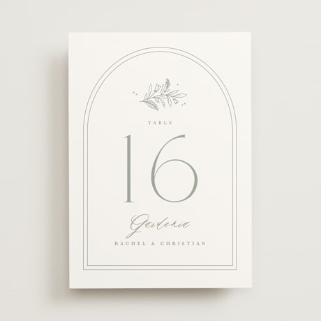 Table Numbers
