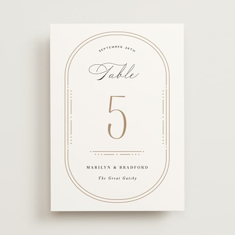 Table Numbers