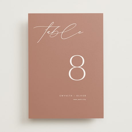 Table Numbers