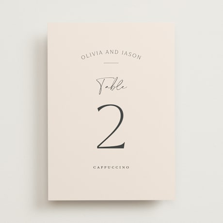 Table Numbers