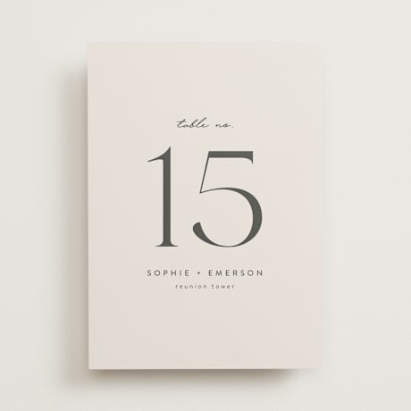 Table Numbers