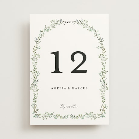 Table Numbers