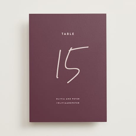 Table Numbers
