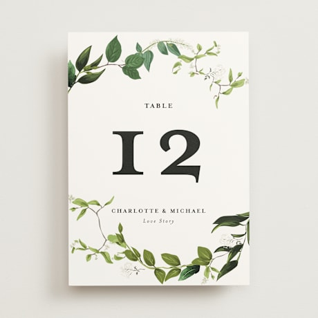 Table Numbers