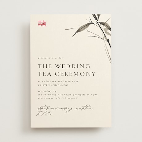Tea Ceremony Invitations