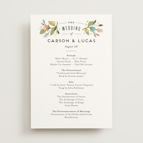Wedding Programs