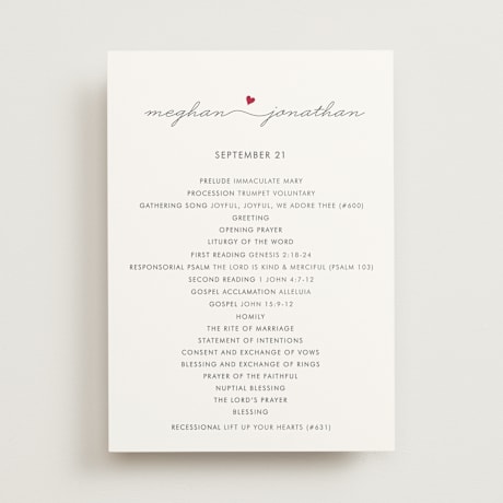 Wedding Programs