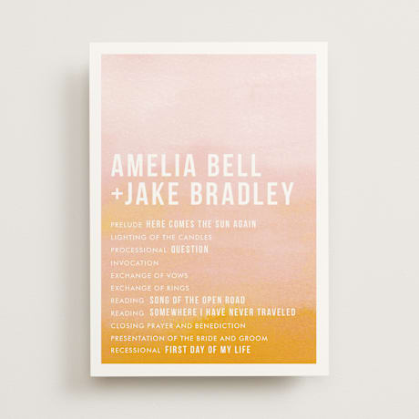 Wedding Programs