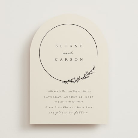 Foil-Pressed Wedding Invitations