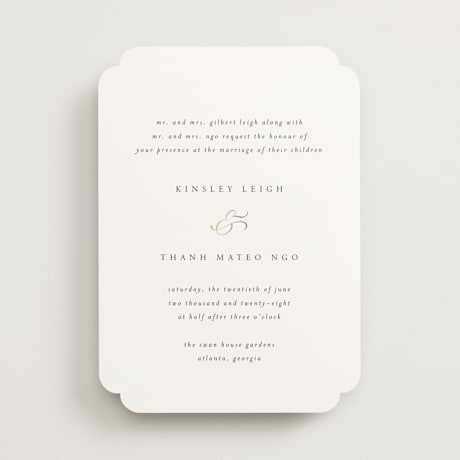 Foil-Pressed Wedding Invitations
