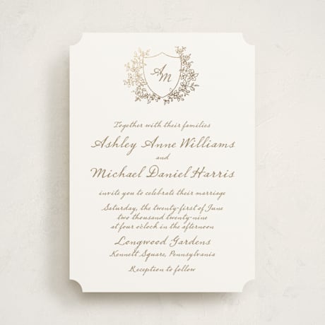Foil-Pressed Wedding Invitations