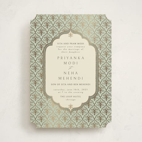 Foil-Pressed Wedding Invitations