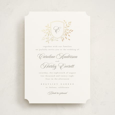 Foil-Pressed Wedding Invitations
