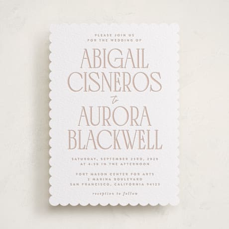Letterpress Wedding Invitations