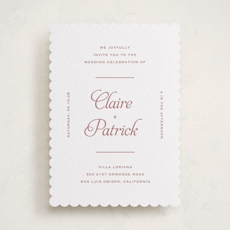 Letterpress Wedding Invitations