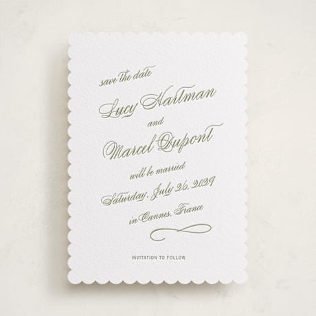 Letterpress Save the Date Cards